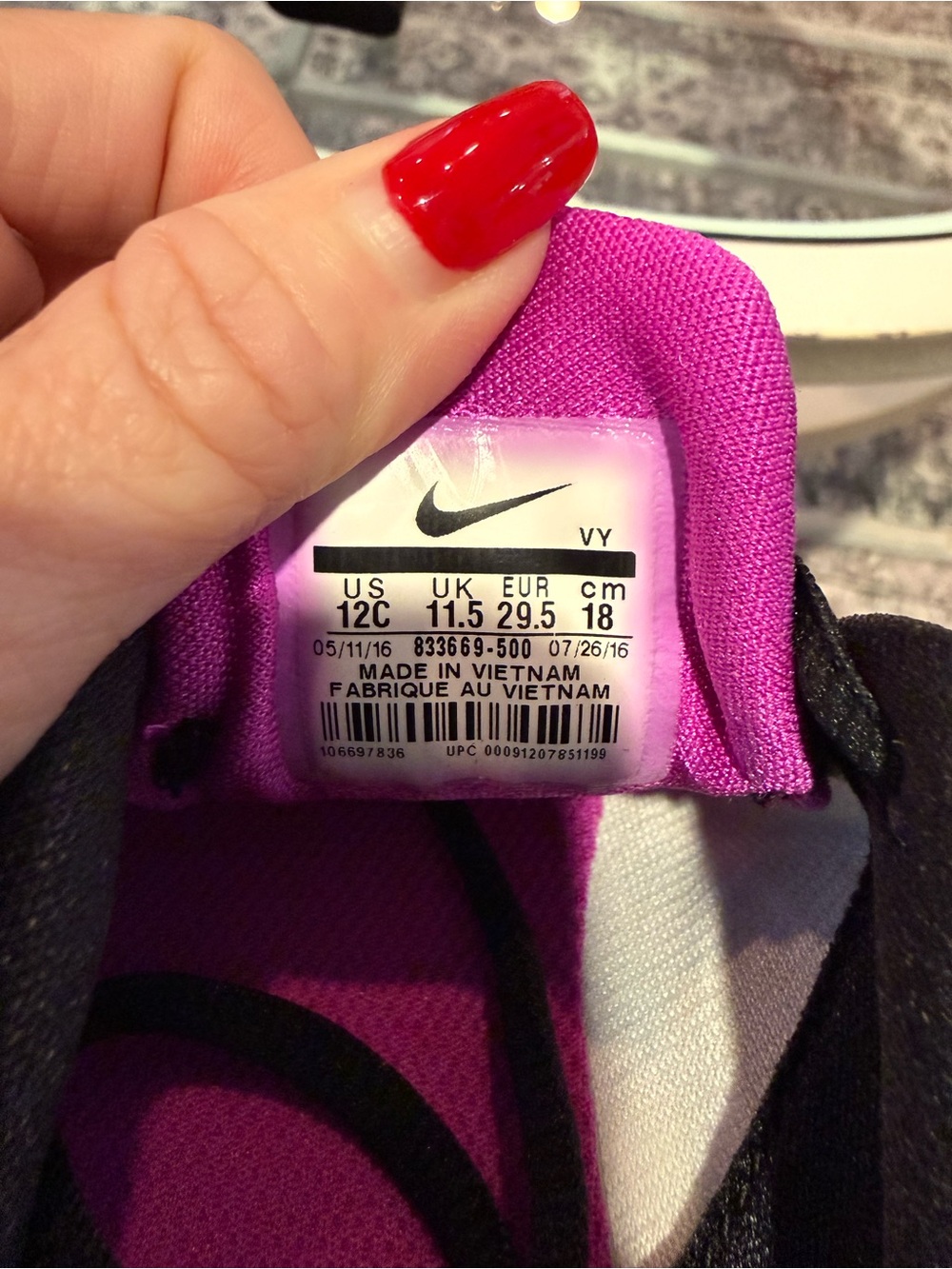 Nike Kids Black Multicolor Graphic Sneakers Tanjun Print - Picture 7 of 7